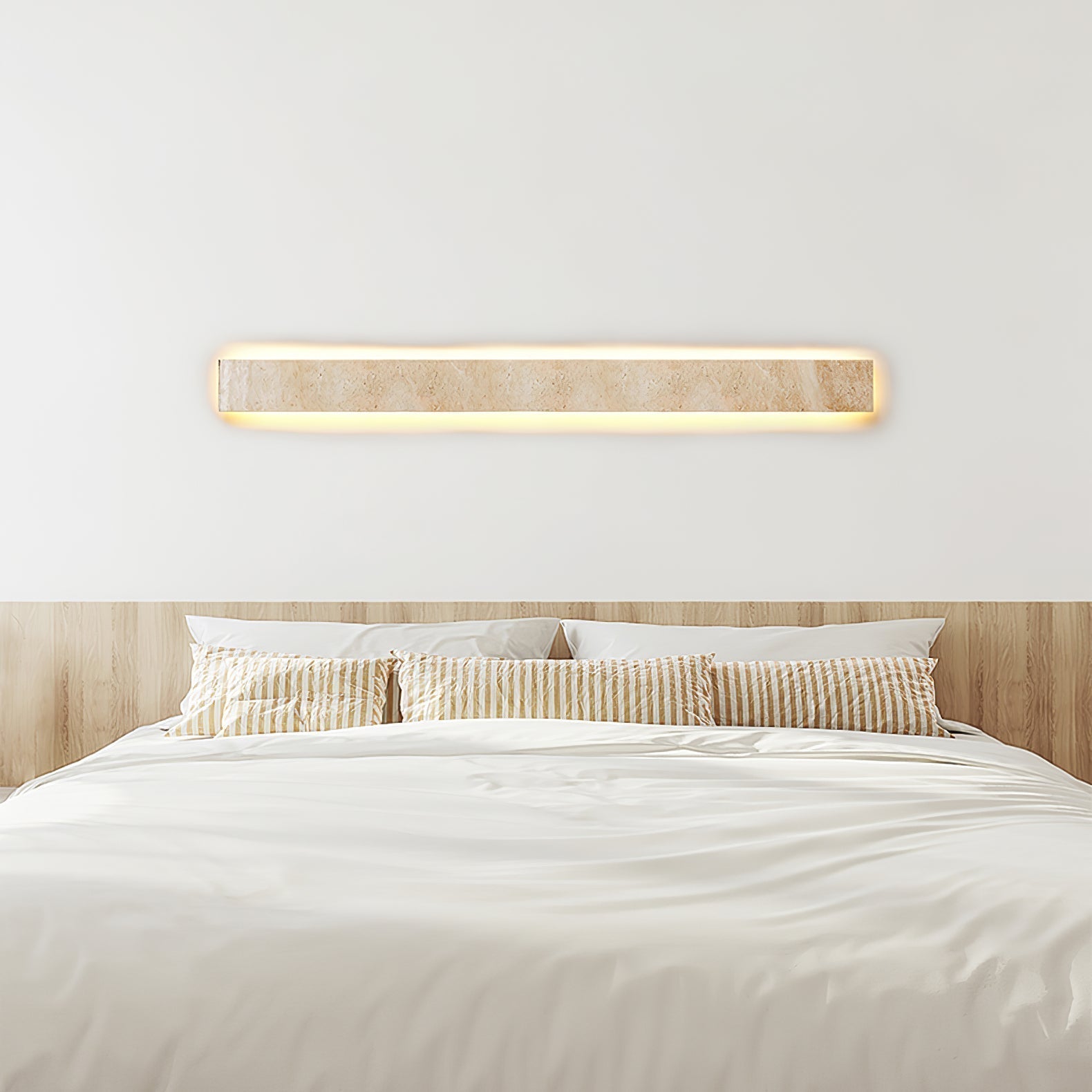Olnorir Slim Rectangle Travertine Wall Light - Letslighting