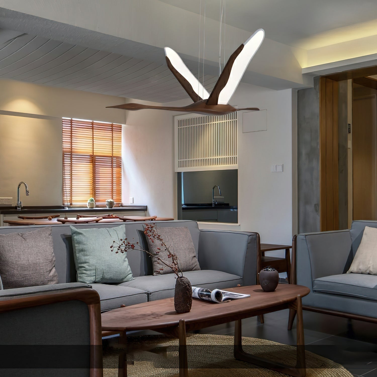 Solitude Crane Pendant Lamp - Letslighting