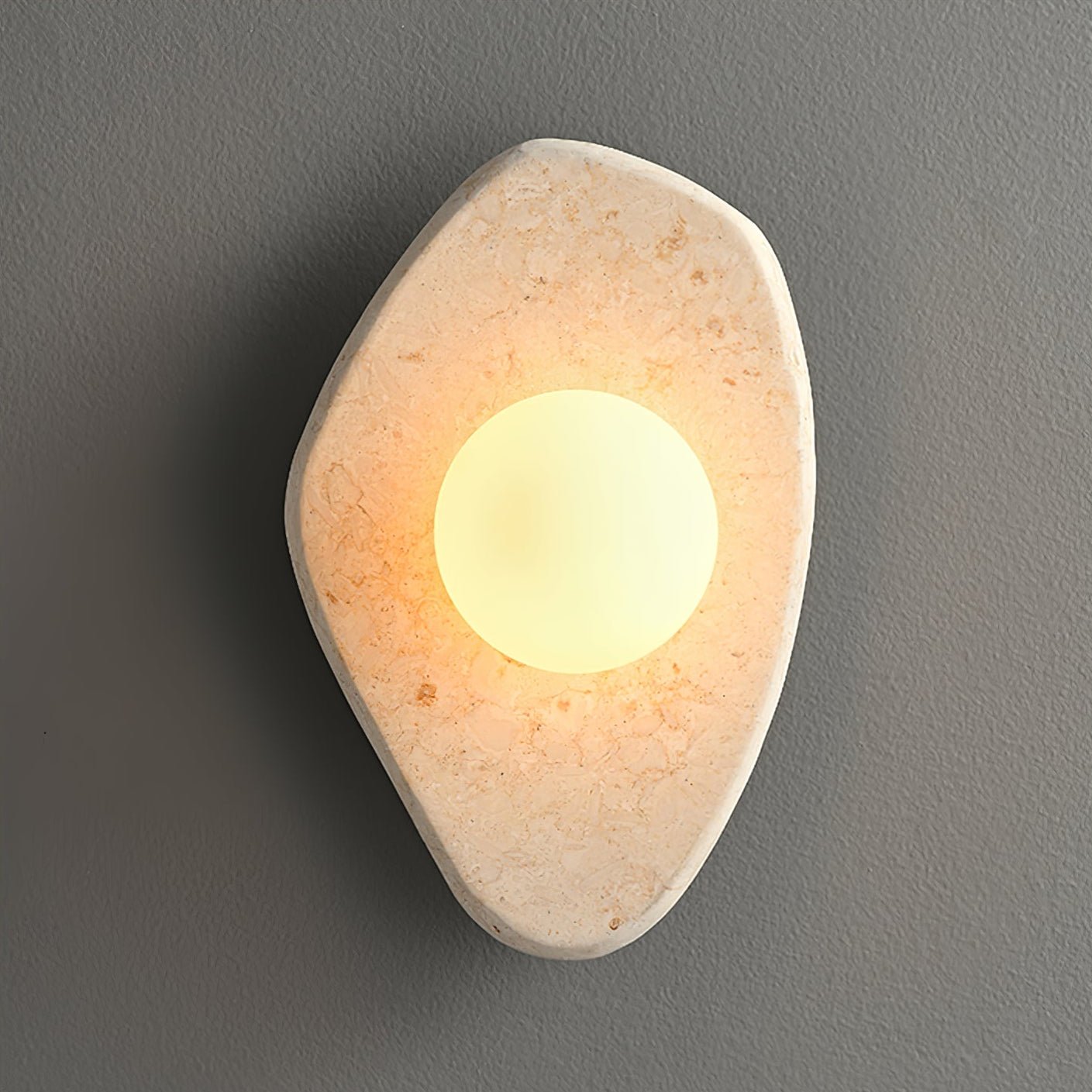 Pebble Rustic Marble Wall Light - Letslighting