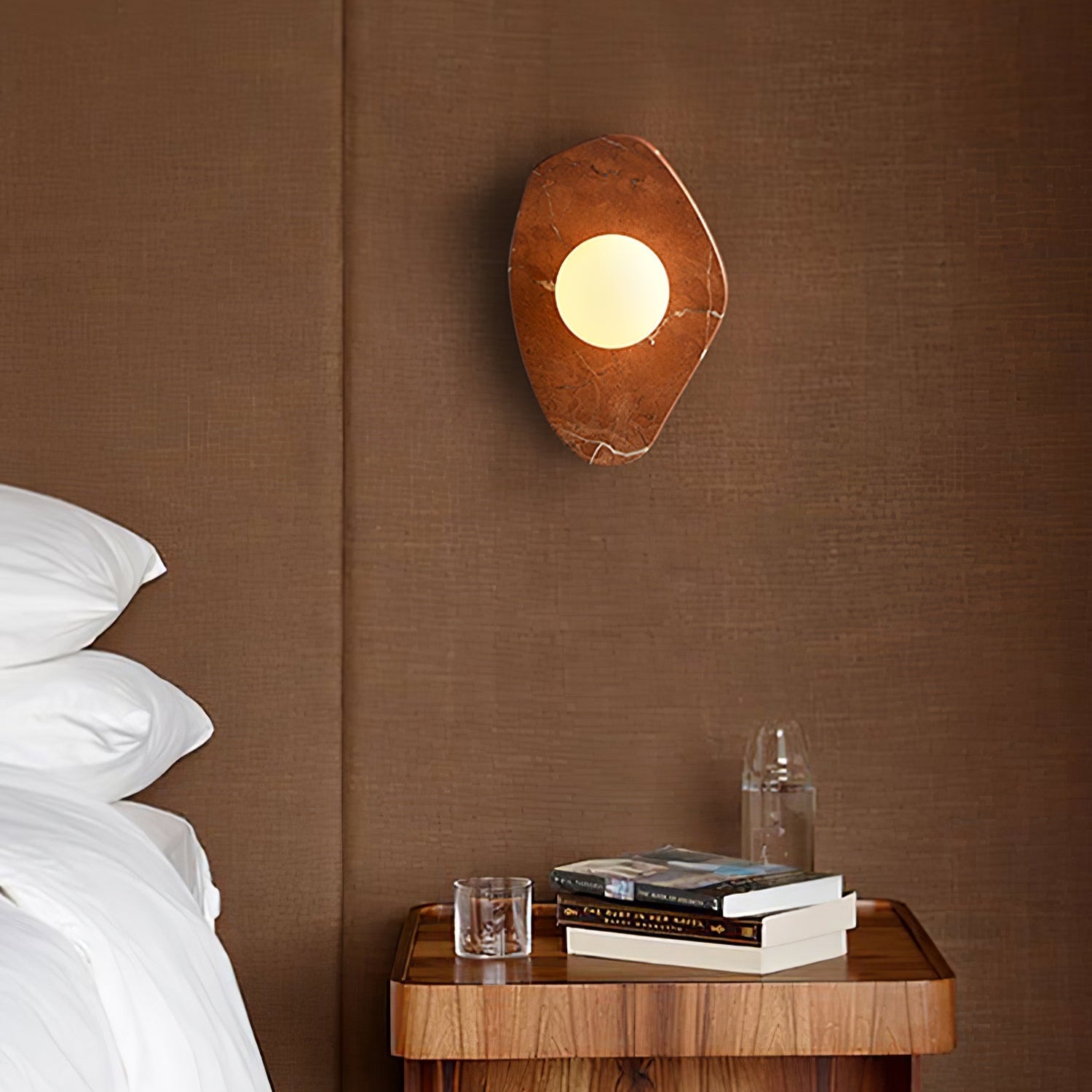 Pebble Rustic Marble Wall Light - Letslighting