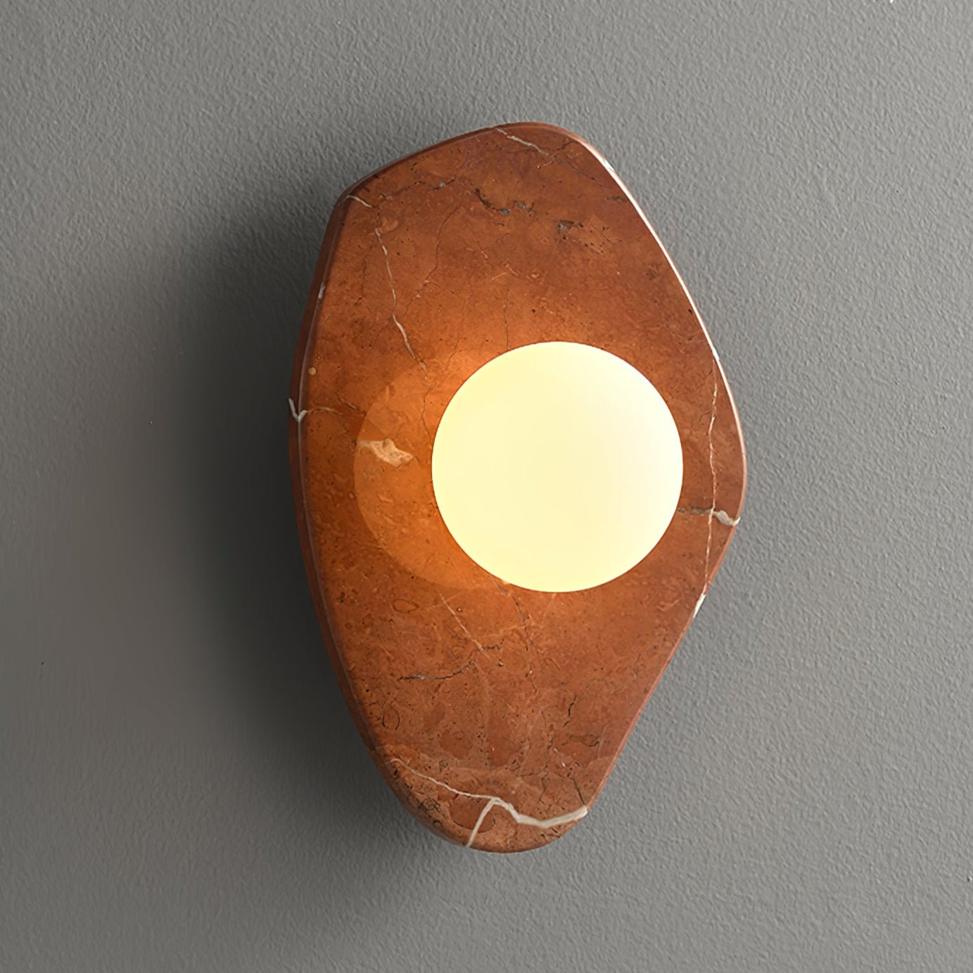 Pebble Rustic Marble Wall Light - Letslighting