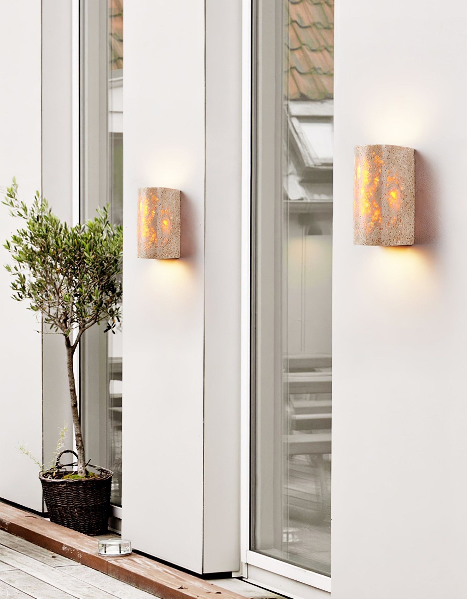 Sysilion Travertine Wall Light - Letslighting