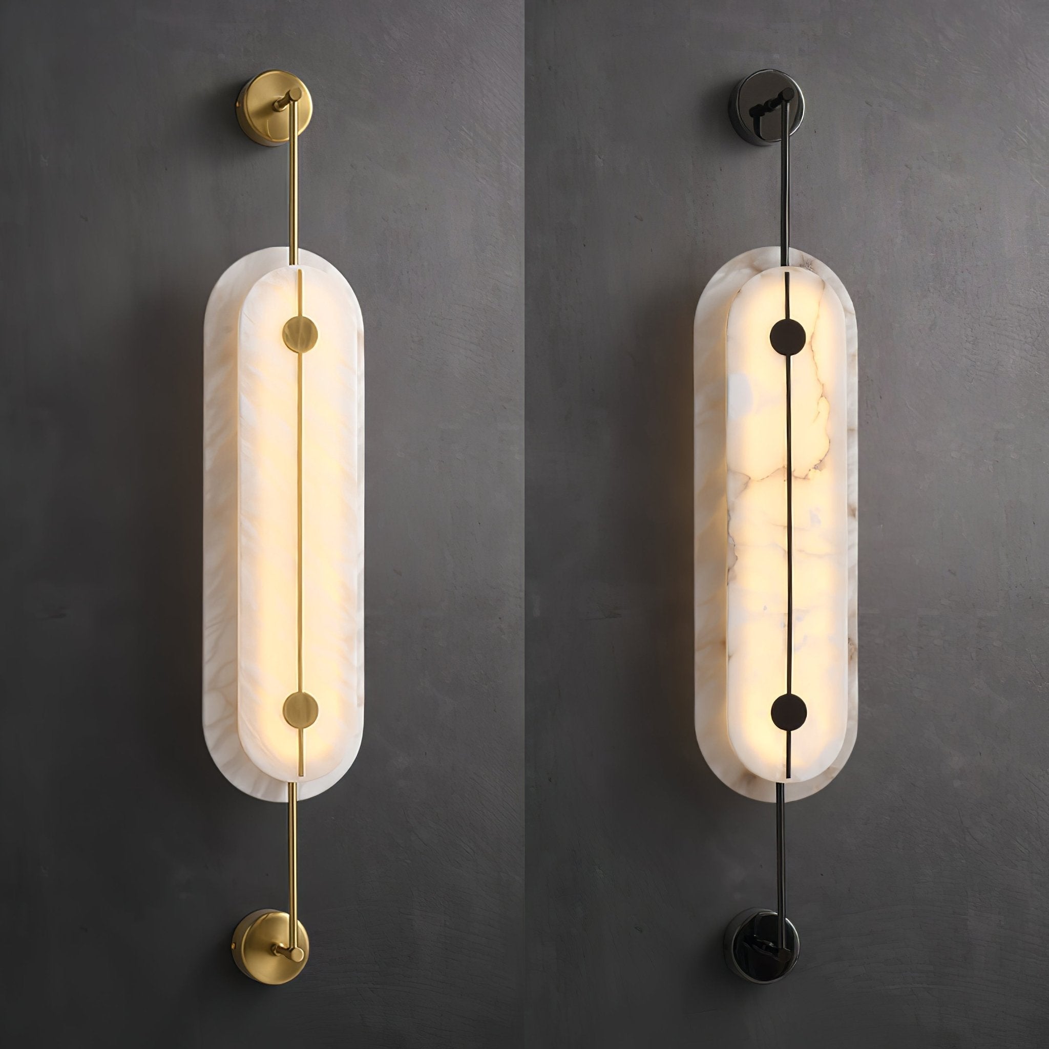 Cudorel Oval Alabaster Wall Light - Letslighting