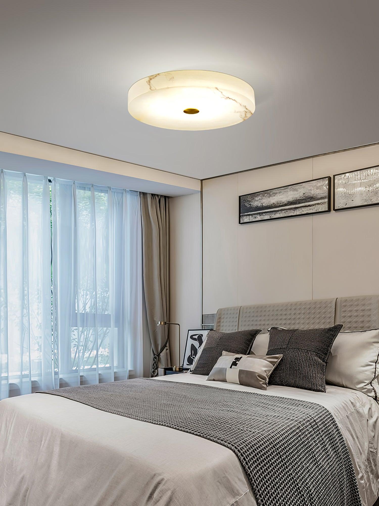 Olaean Alabaster Ceiling Light - Letslighting