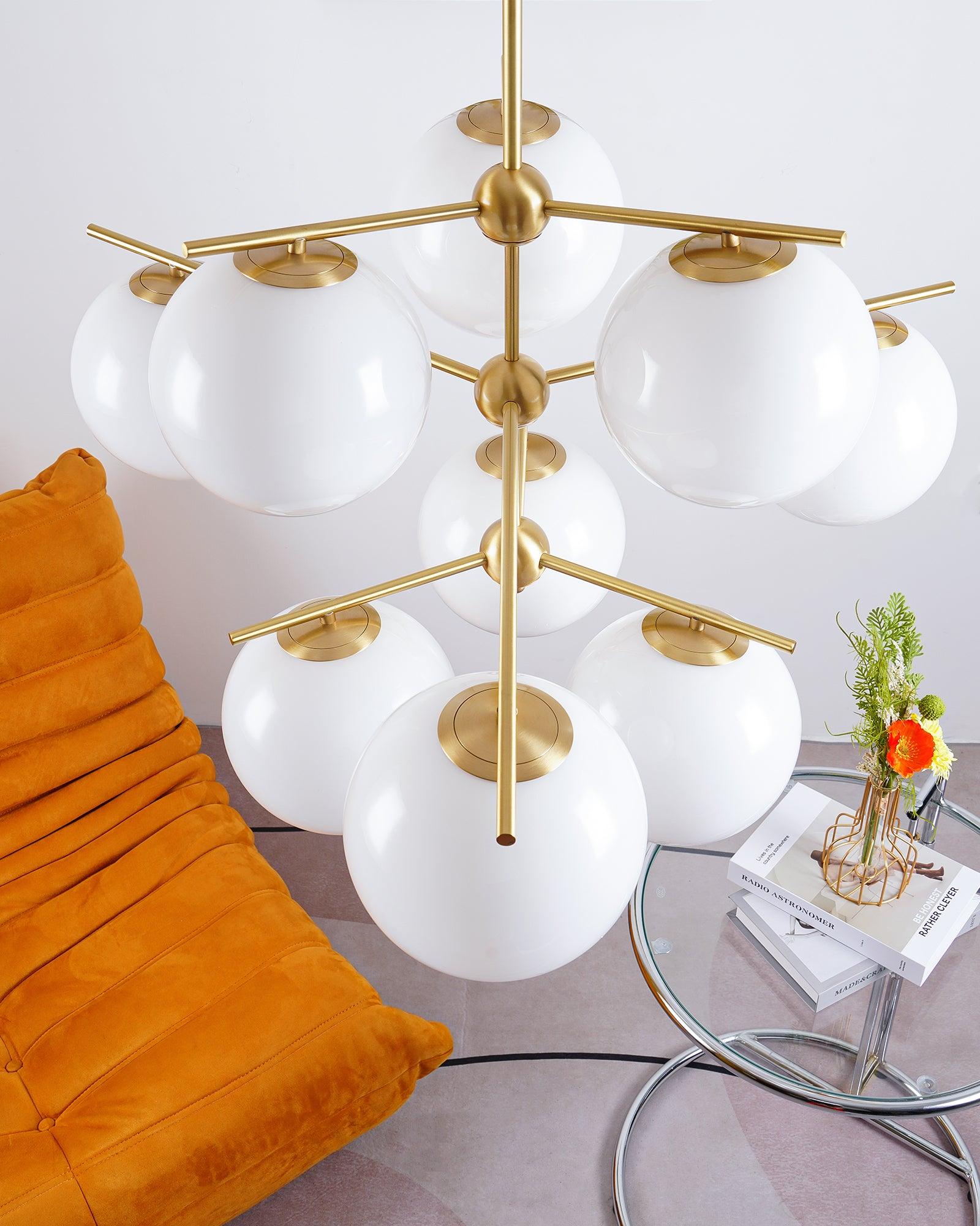 Sphere & Stem Chandelier - Letslighting