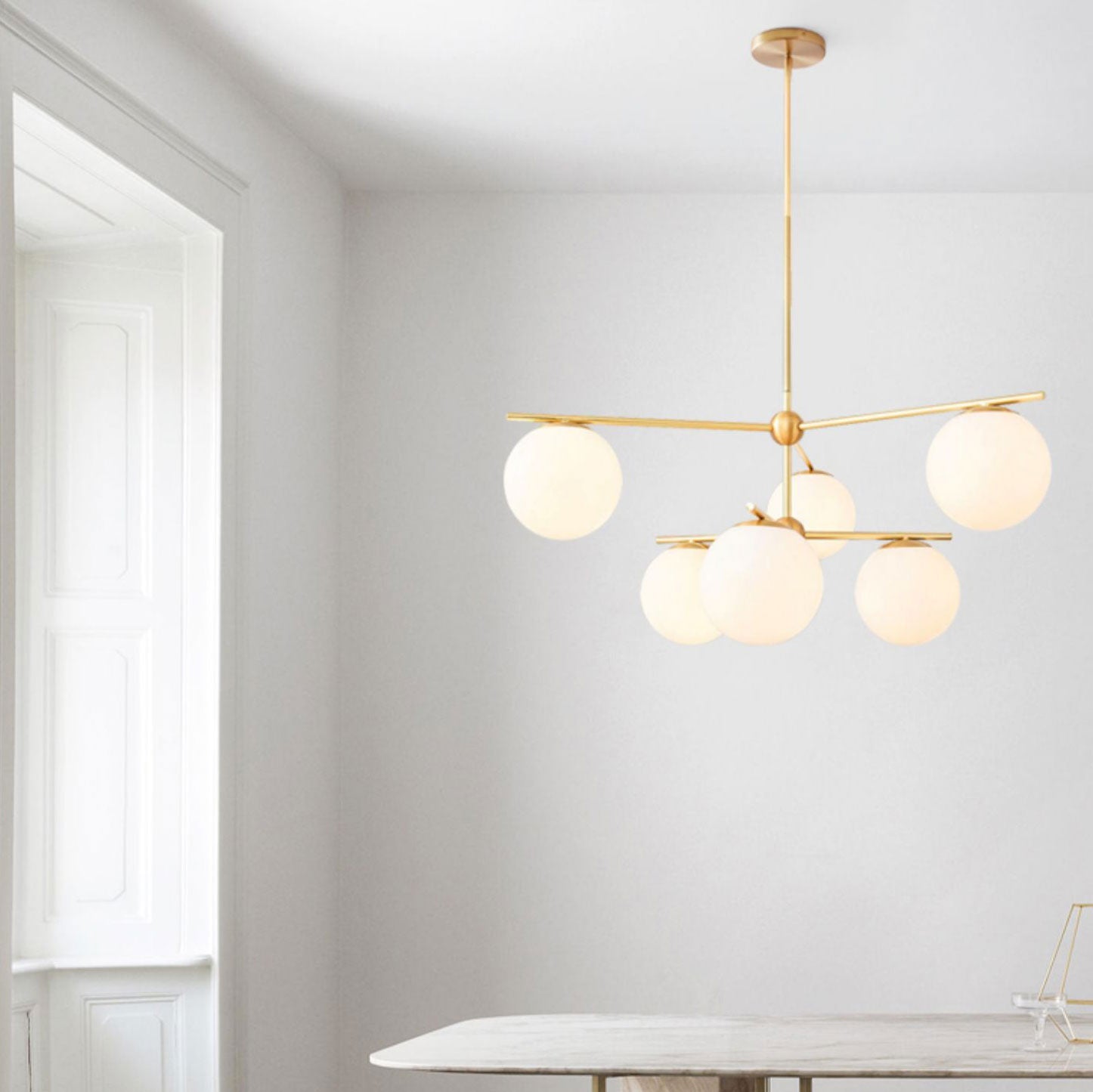 Sphere & Stem Chandelier - Letslighting