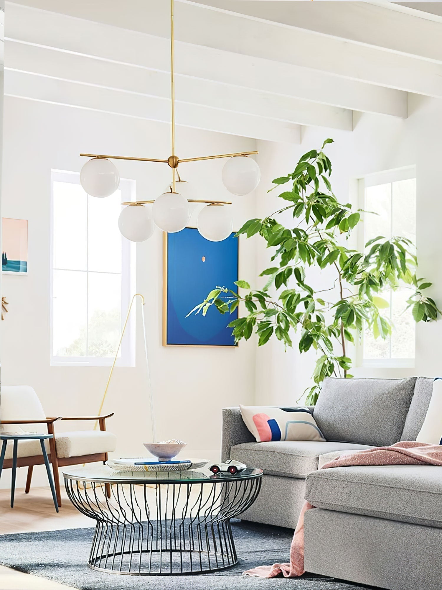 Sphere & Stem Chandelier - Letslighting