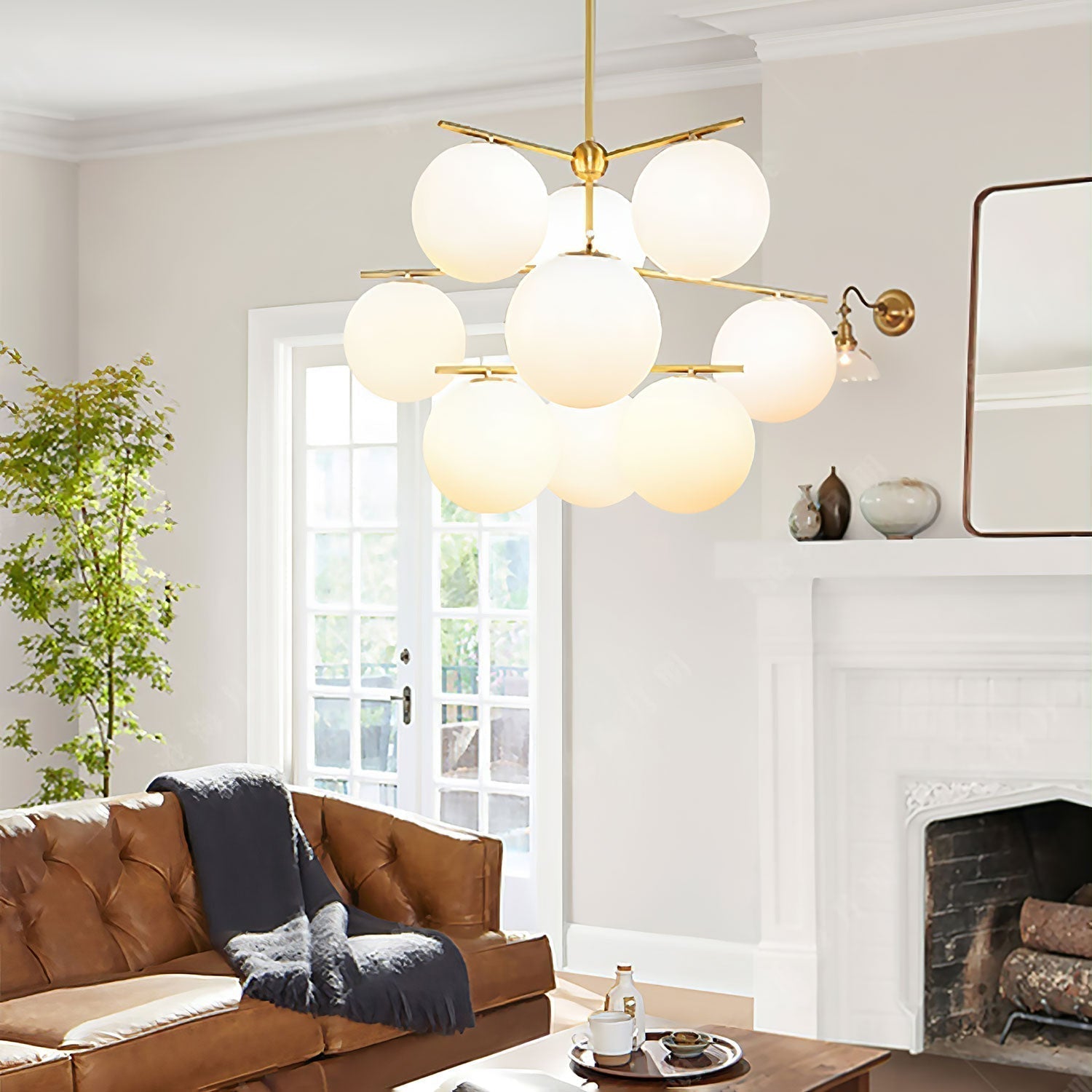 Sphere & Stem Chandelier - Letslighting