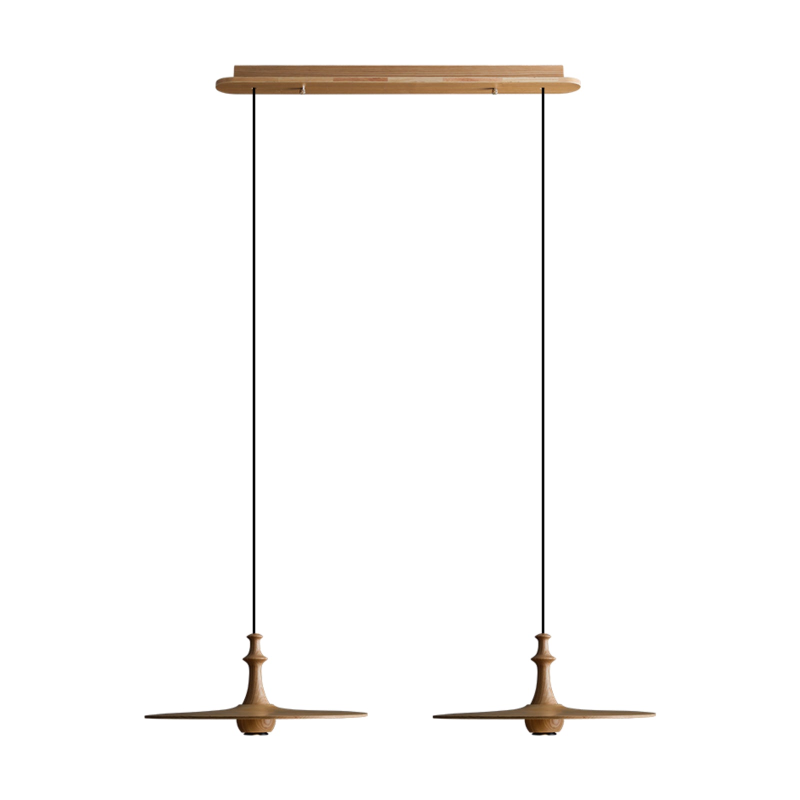 Syrinyra Sculptural Wood Disc Pendant Light - Letslighting