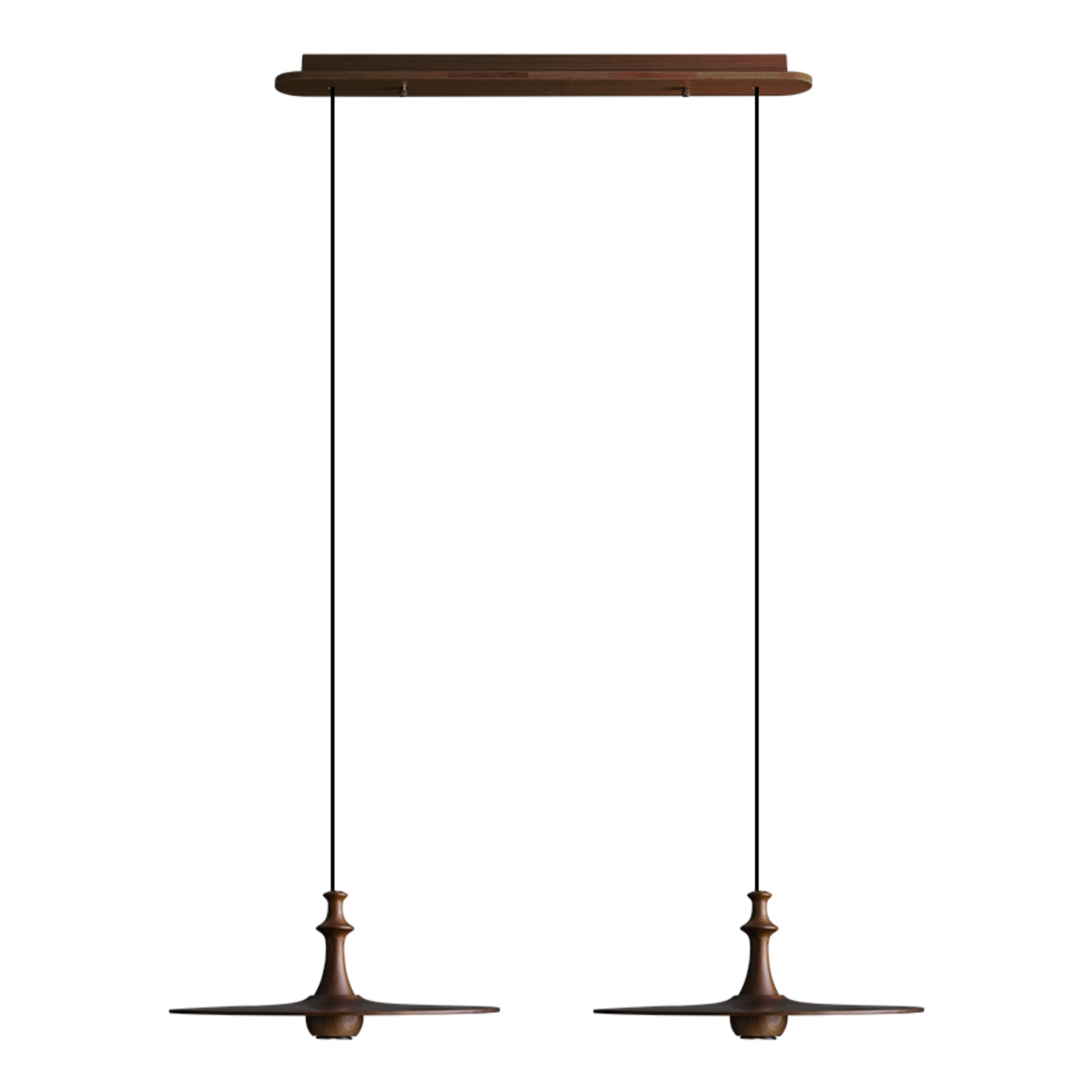 Syrinyra Sculptural Wood Disc Pendant Light - Letslighting
