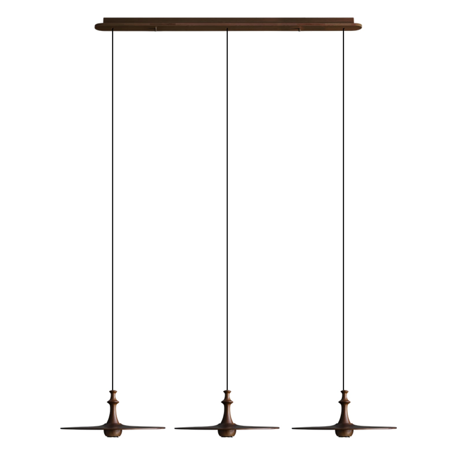 Syrinyra Sculptural Wood Disc Pendant Light - Letslighting