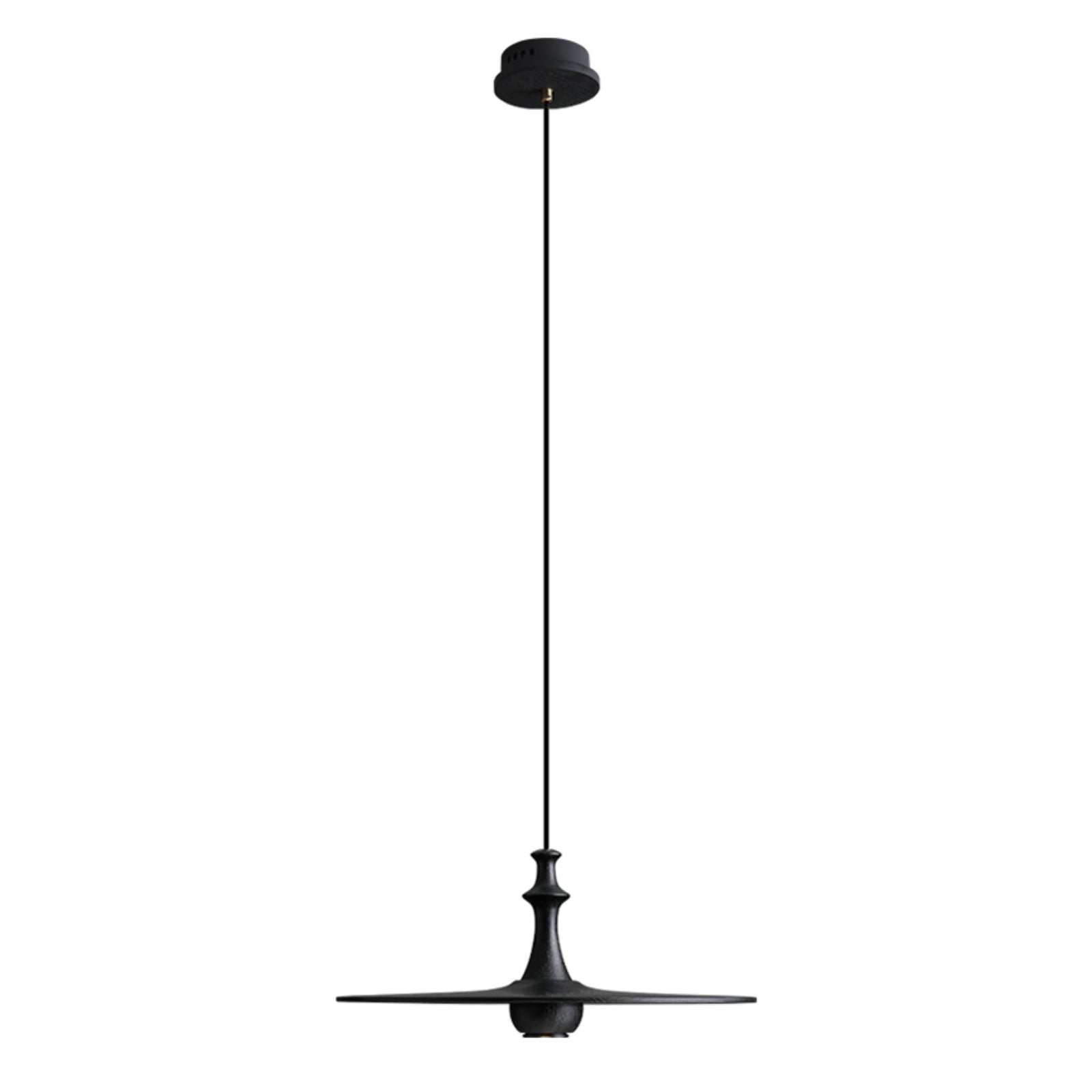 Syrinyra Sculptural Wood Disc Pendant Light - Letslighting