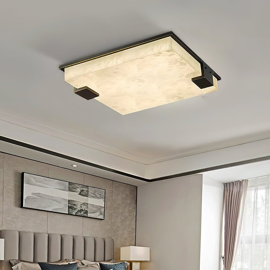Otalyra Minimalist Alabaster Ceiling Light - Letslighting