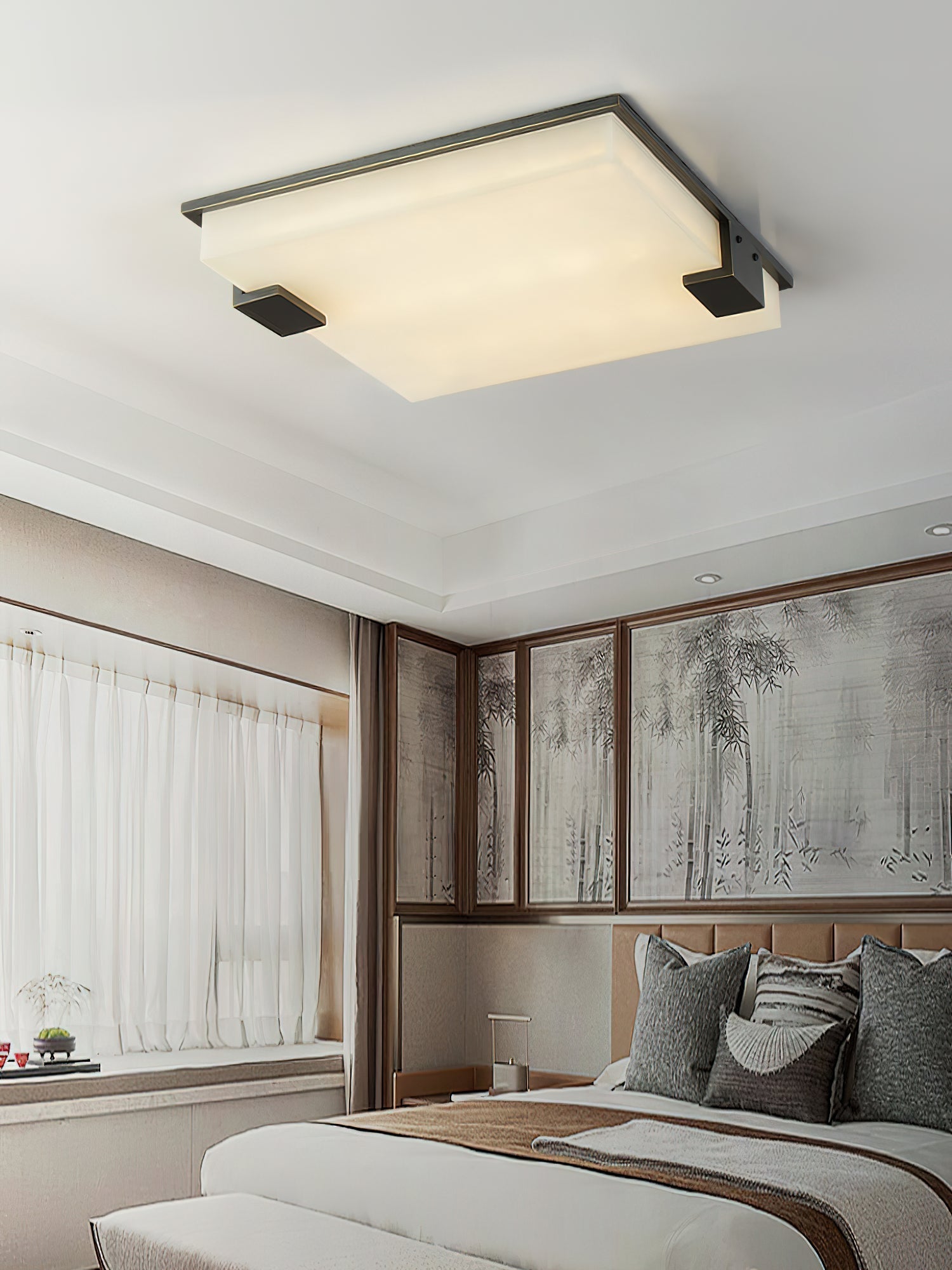 Otalyra Minimalist Alabaster Ceiling Light - Letslighting