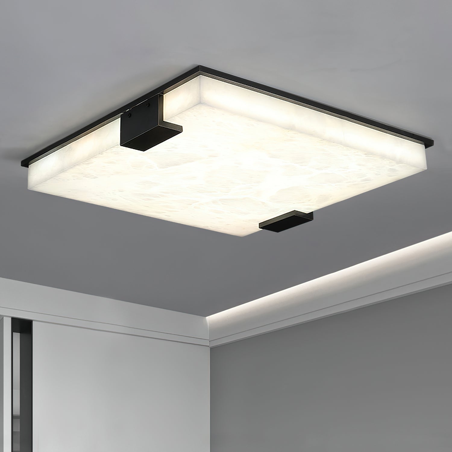 Otalyra Minimalist Alabaster Ceiling Light - Letslighting