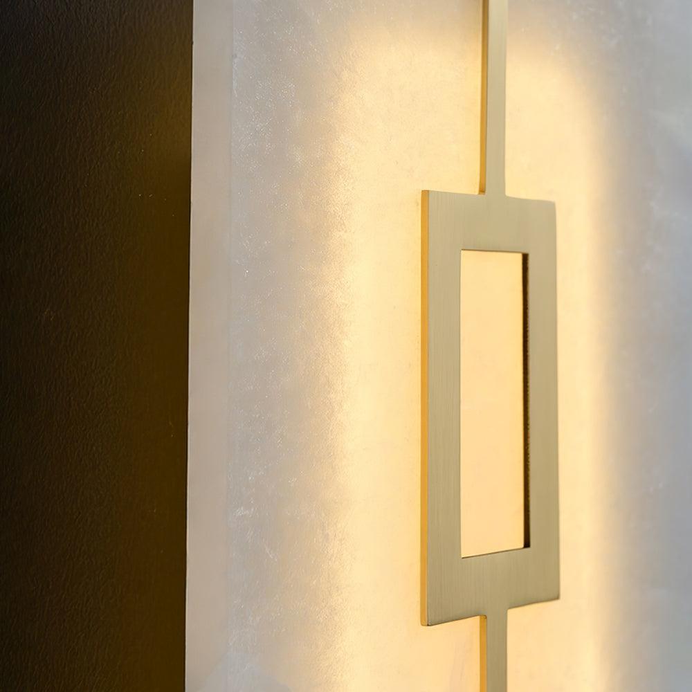 Alvelor Geometric Alabaster Wall Light - Letslighting
