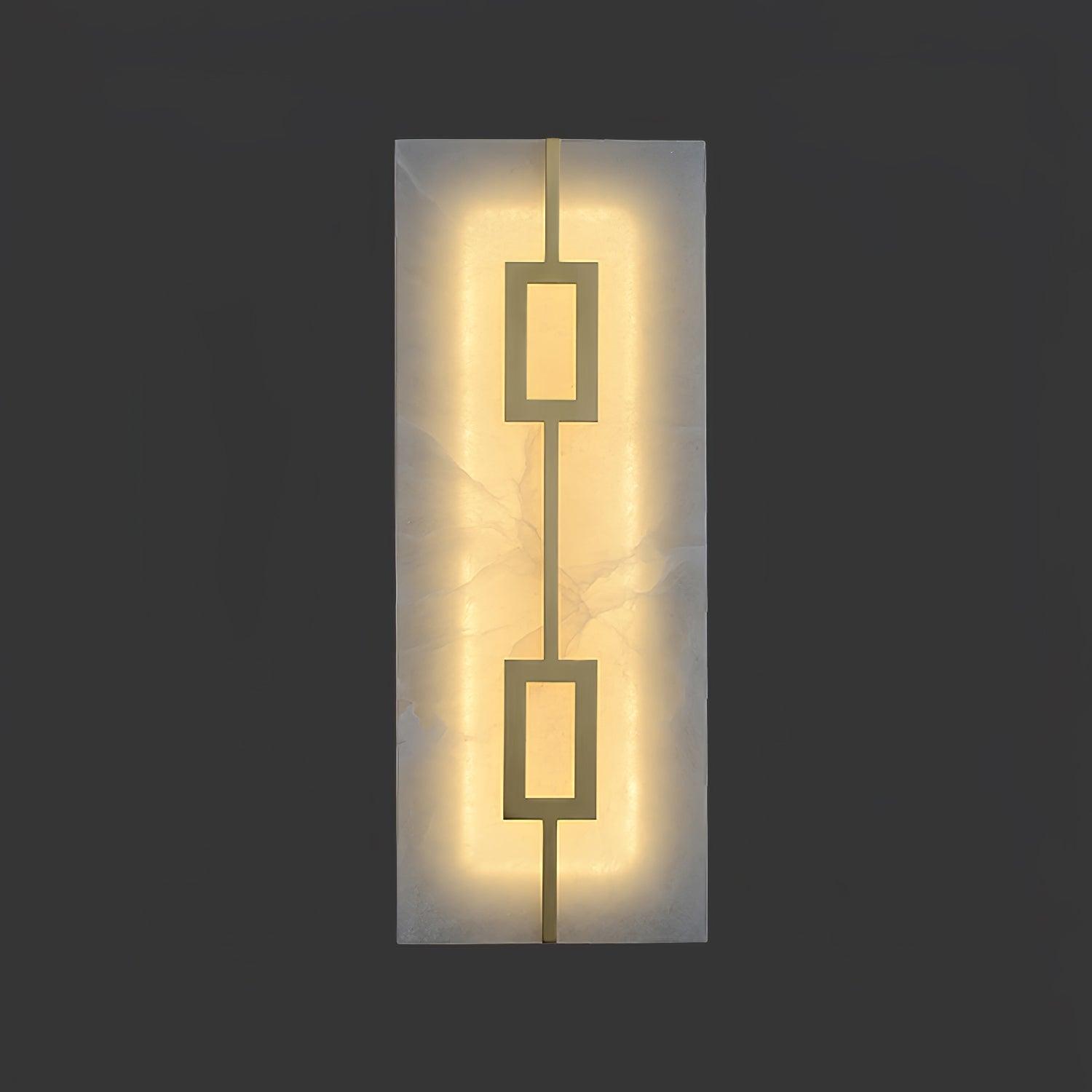 Alvelor Geometric Alabaster Wall Light - Letslighting