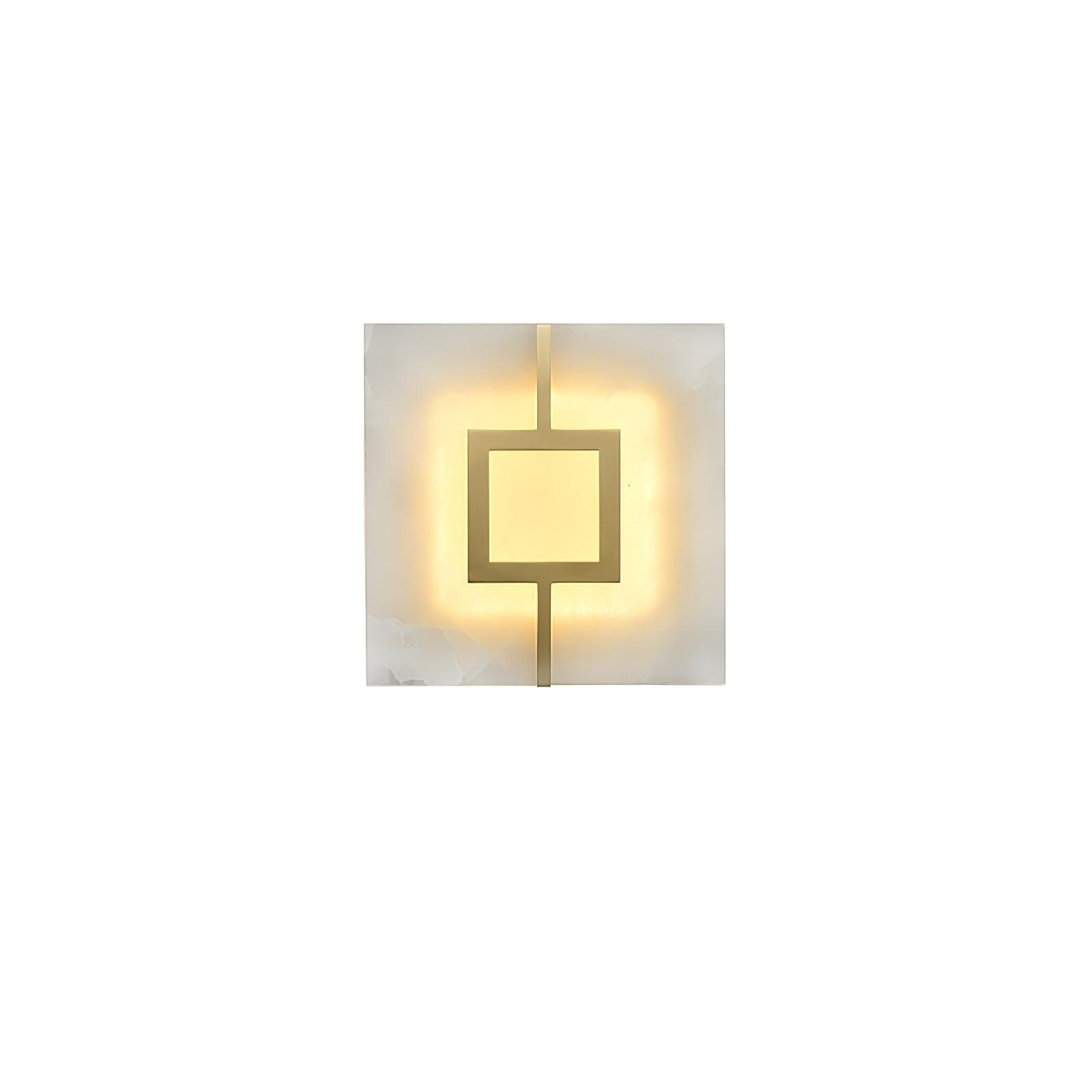 Alvelor Geometric Alabaster Wall Light - Letslighting