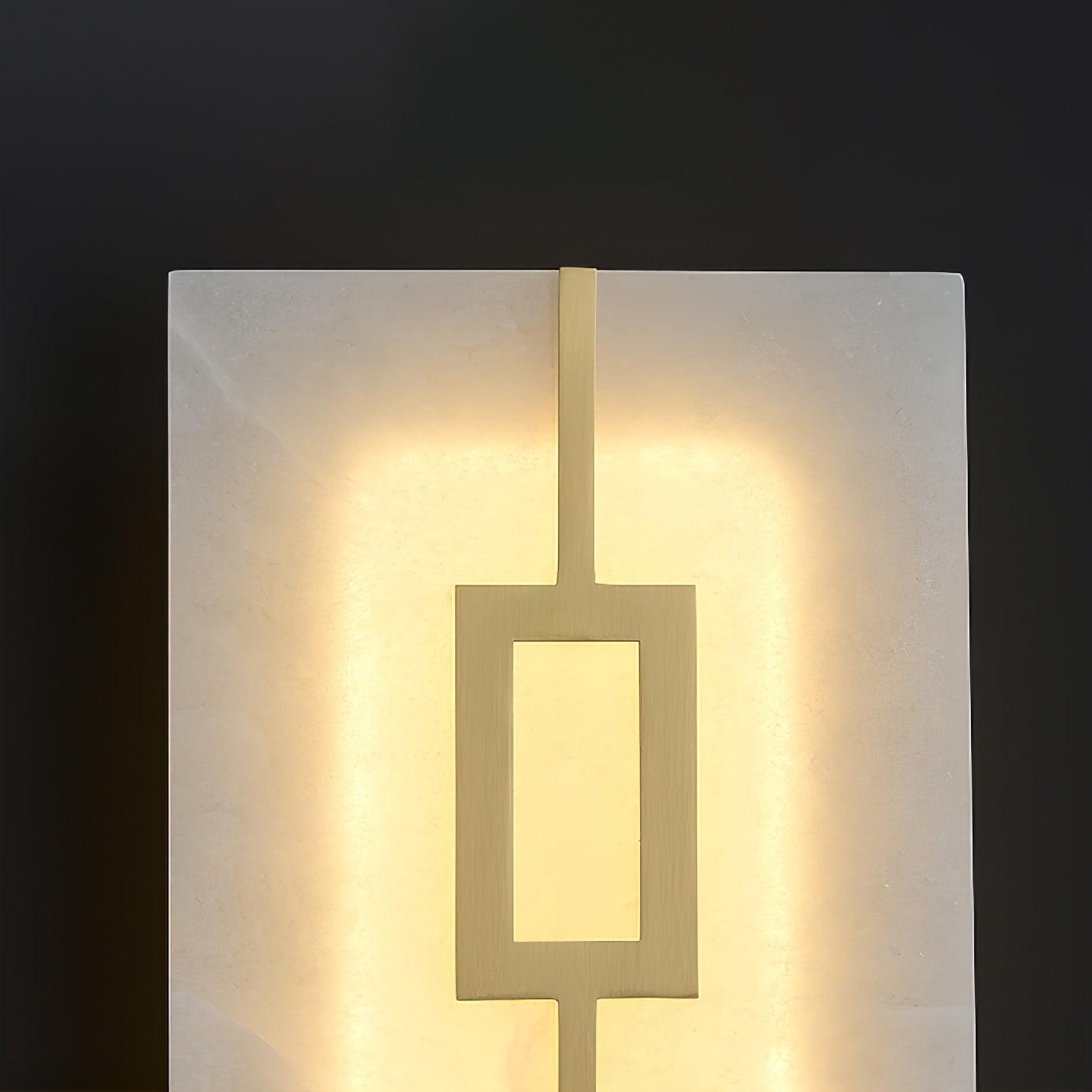 Alvelor Geometric Alabaster Wall Light - Letslighting