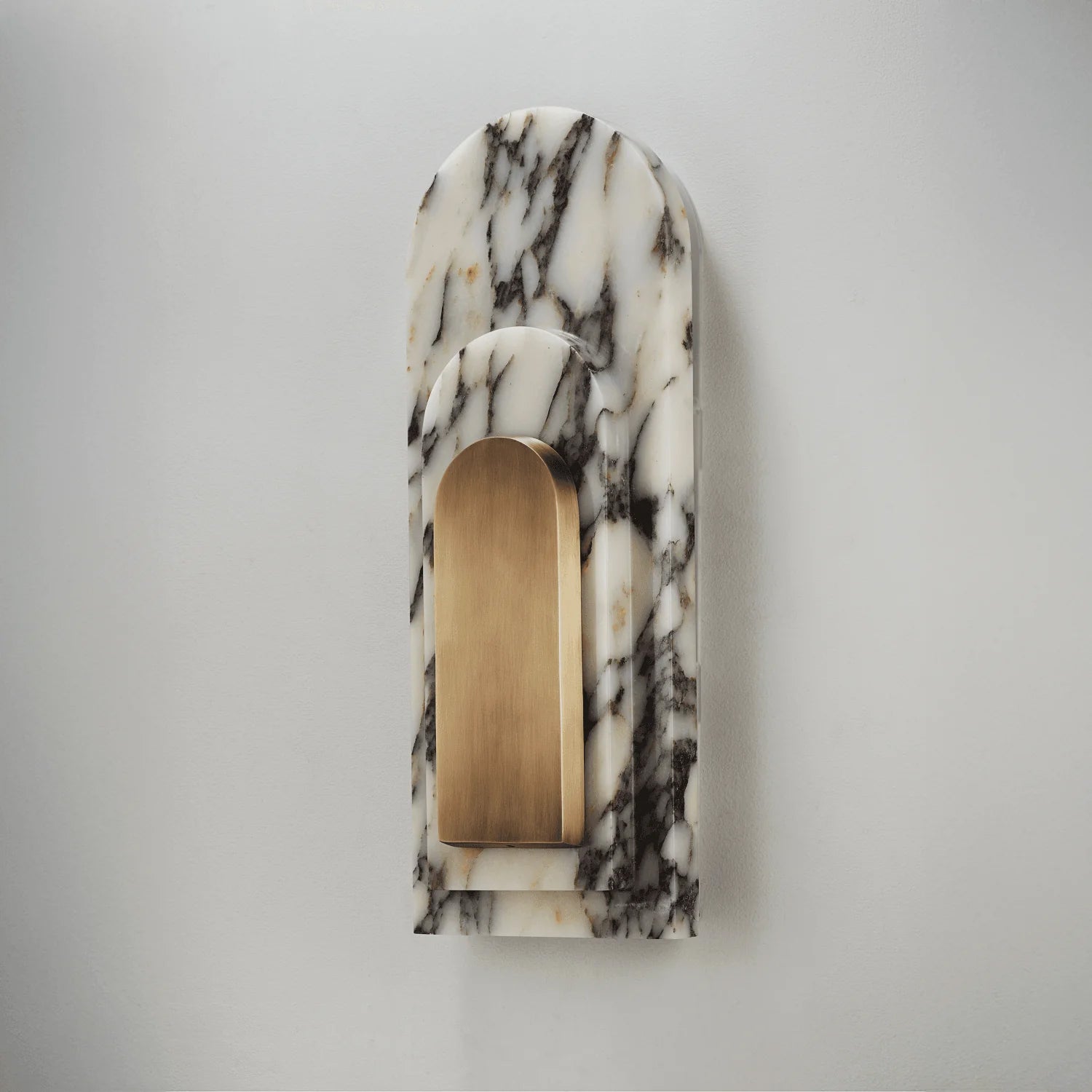 Utheisra Modern Minimalist Island Brass Marble Wall Lamp - Lamp Copper