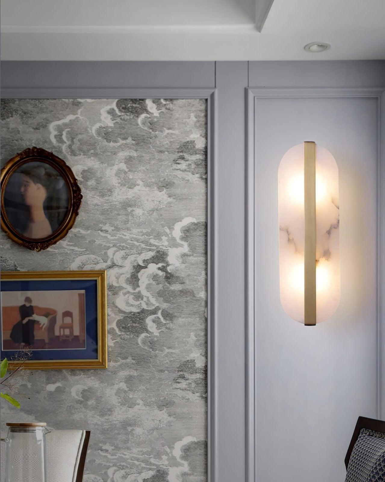Calura Alabaster Double Light Wall Lamp - Letslighting
