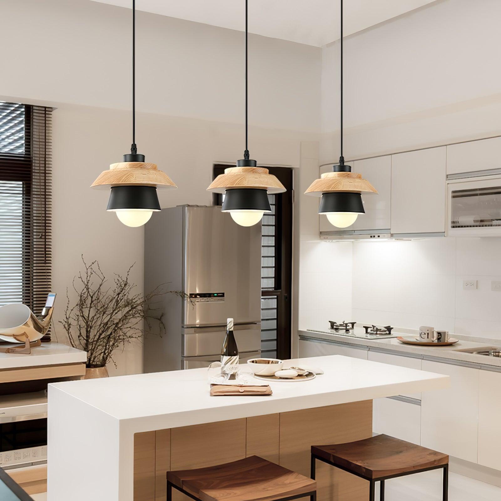 Stone Wood Pendant Lamp - Letslighting