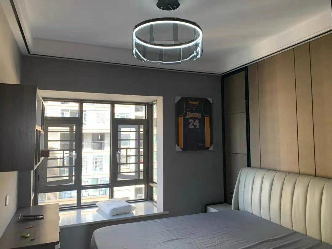 Lustra Chandelier LED Ring Black Glass Modern - Letslighting