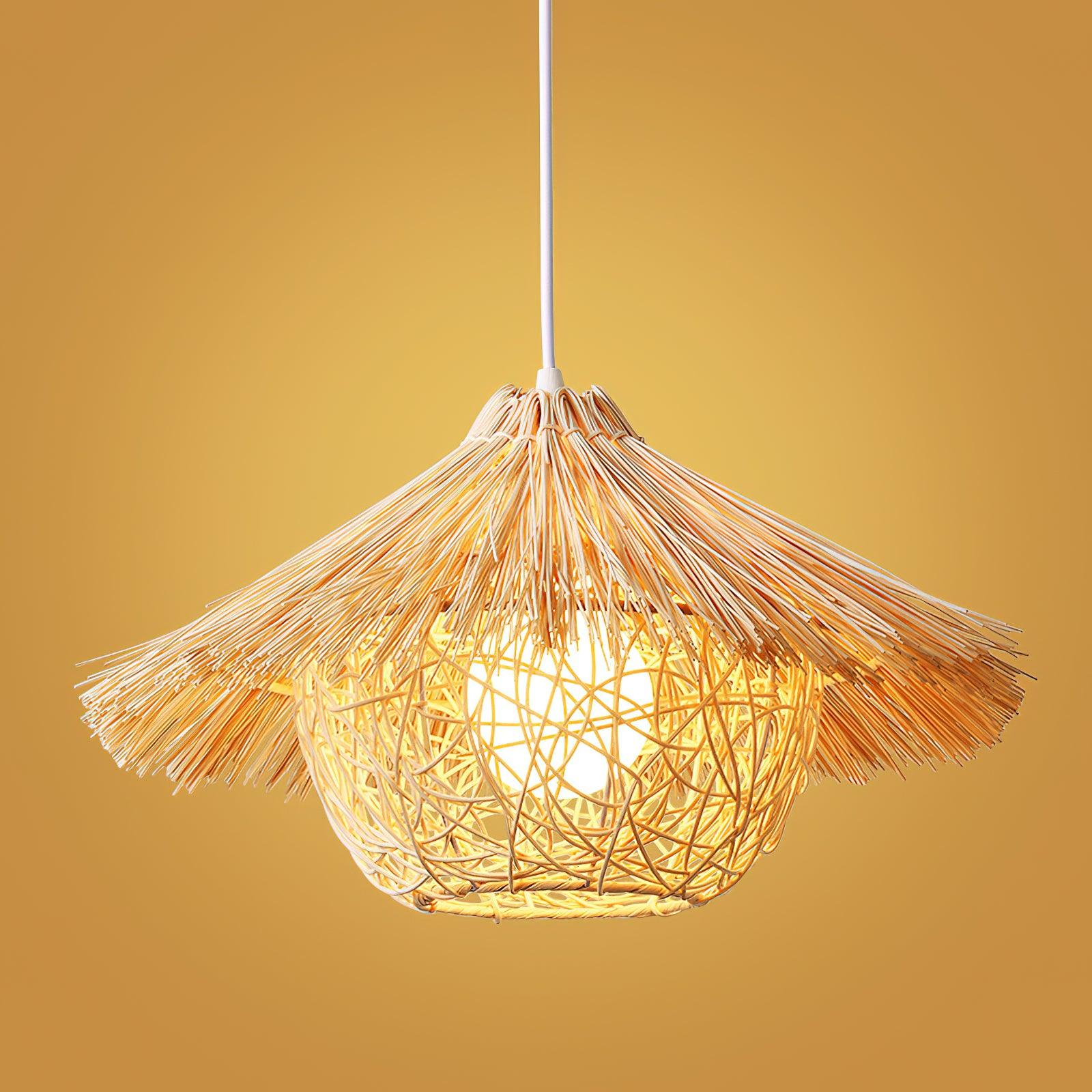 Straw Hat Pendant Light - Letslighting
