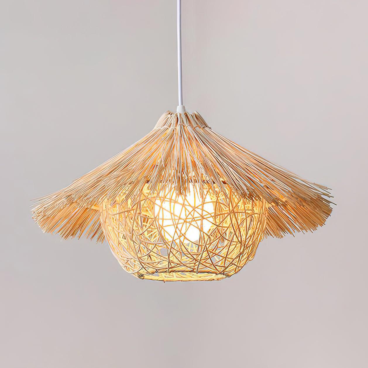 Straw Hat Pendant Light - Letslighting