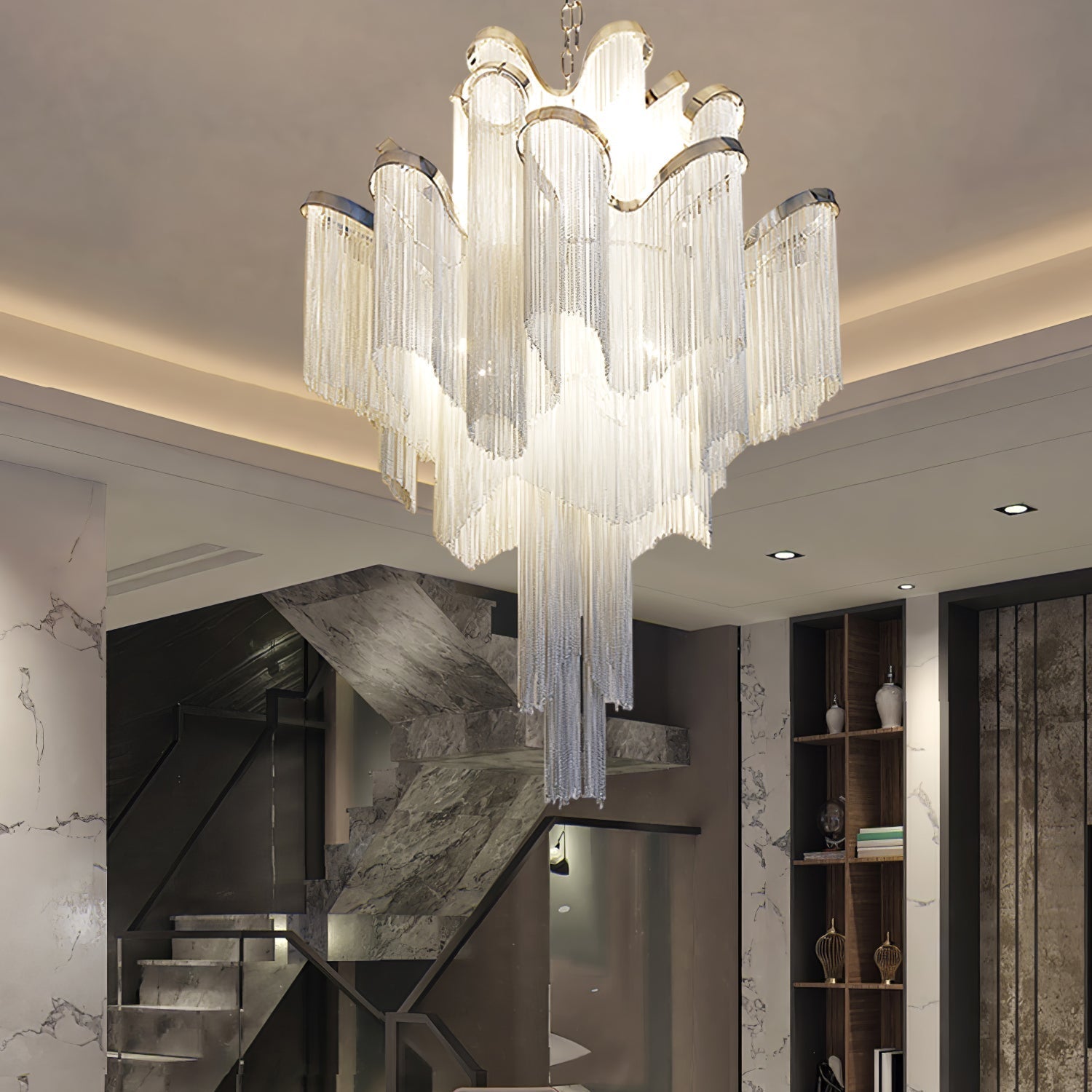Stream Chain Chandelier - Letslighting
