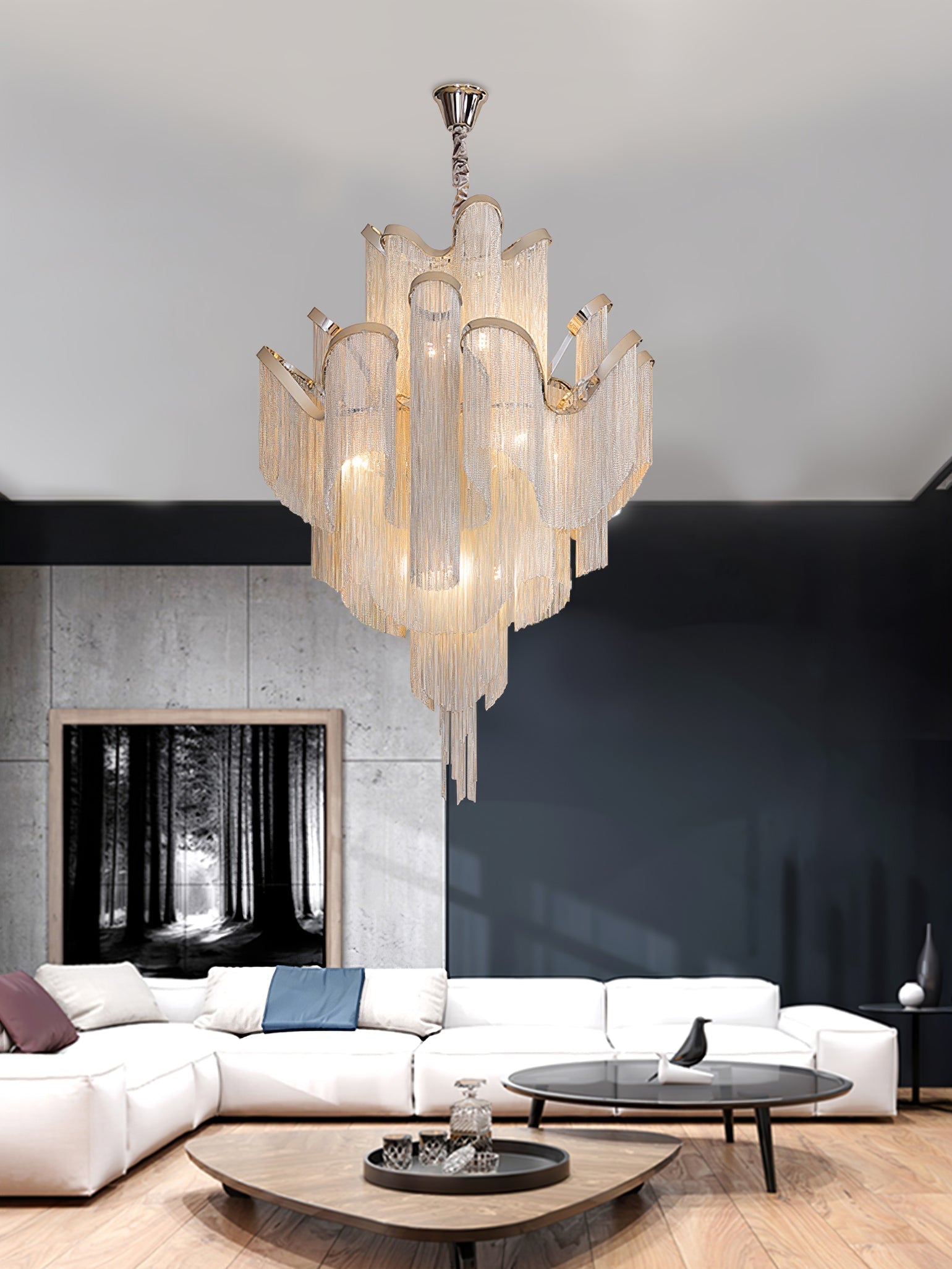 Stream Chain Chandelier - Letslighting
