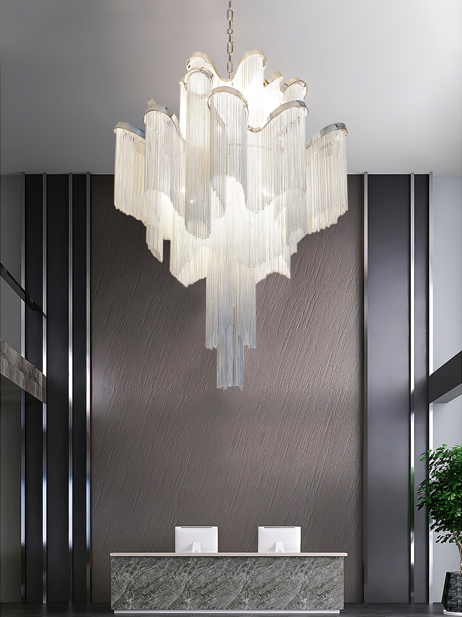 Stream Chain Chandelier - Letslighting