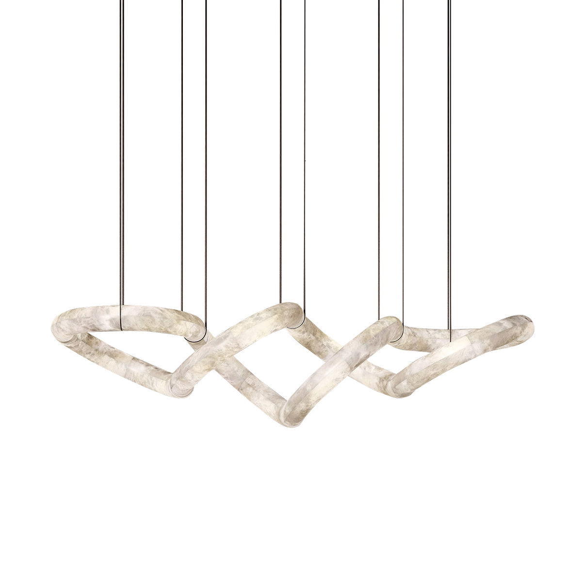 Utalyra Curved Alabaster Pendant Light - Letslighting