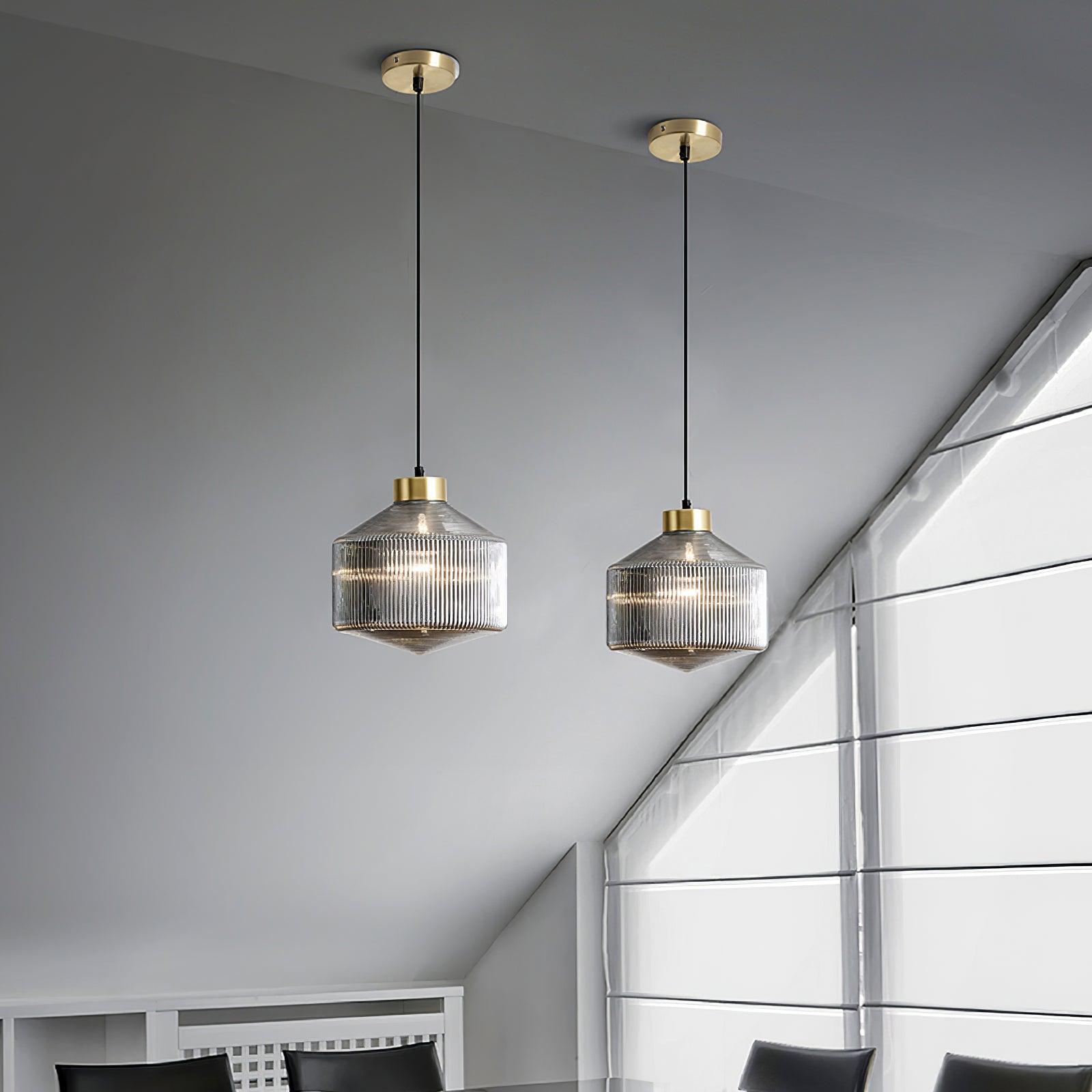 Striped Spinning Top Pendant Light - Letslighting
