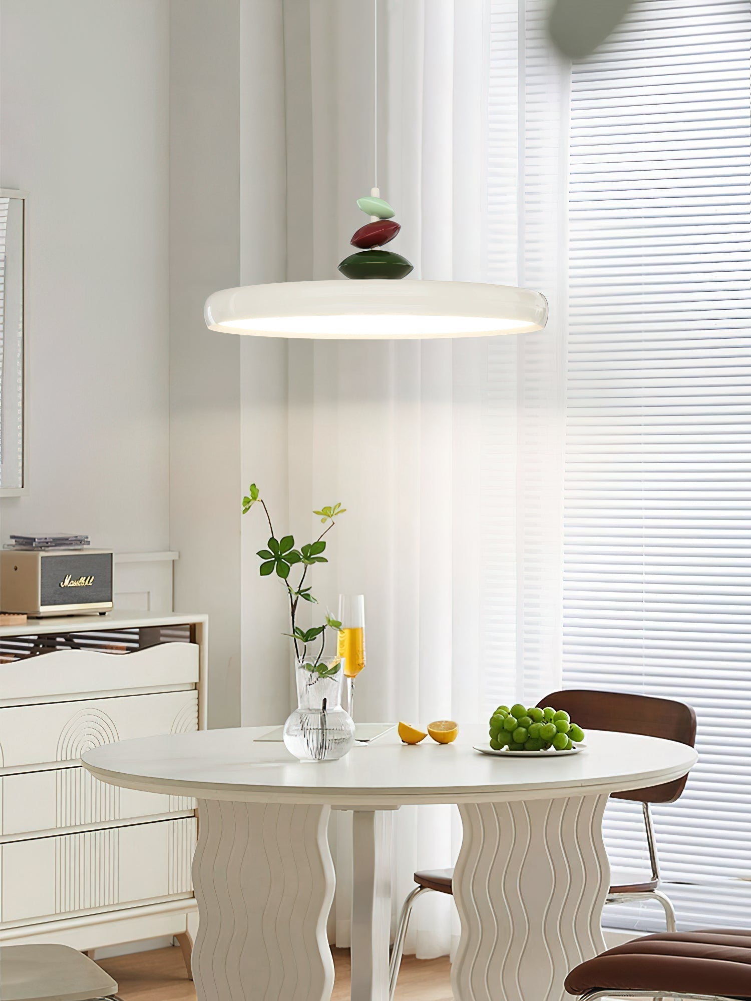 Swing Arm Stone Pendant Light - Letslighting