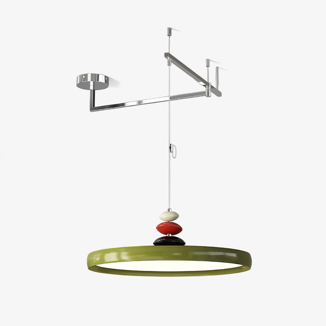 Swing Arm Stone Pendant Light - Letslighting
