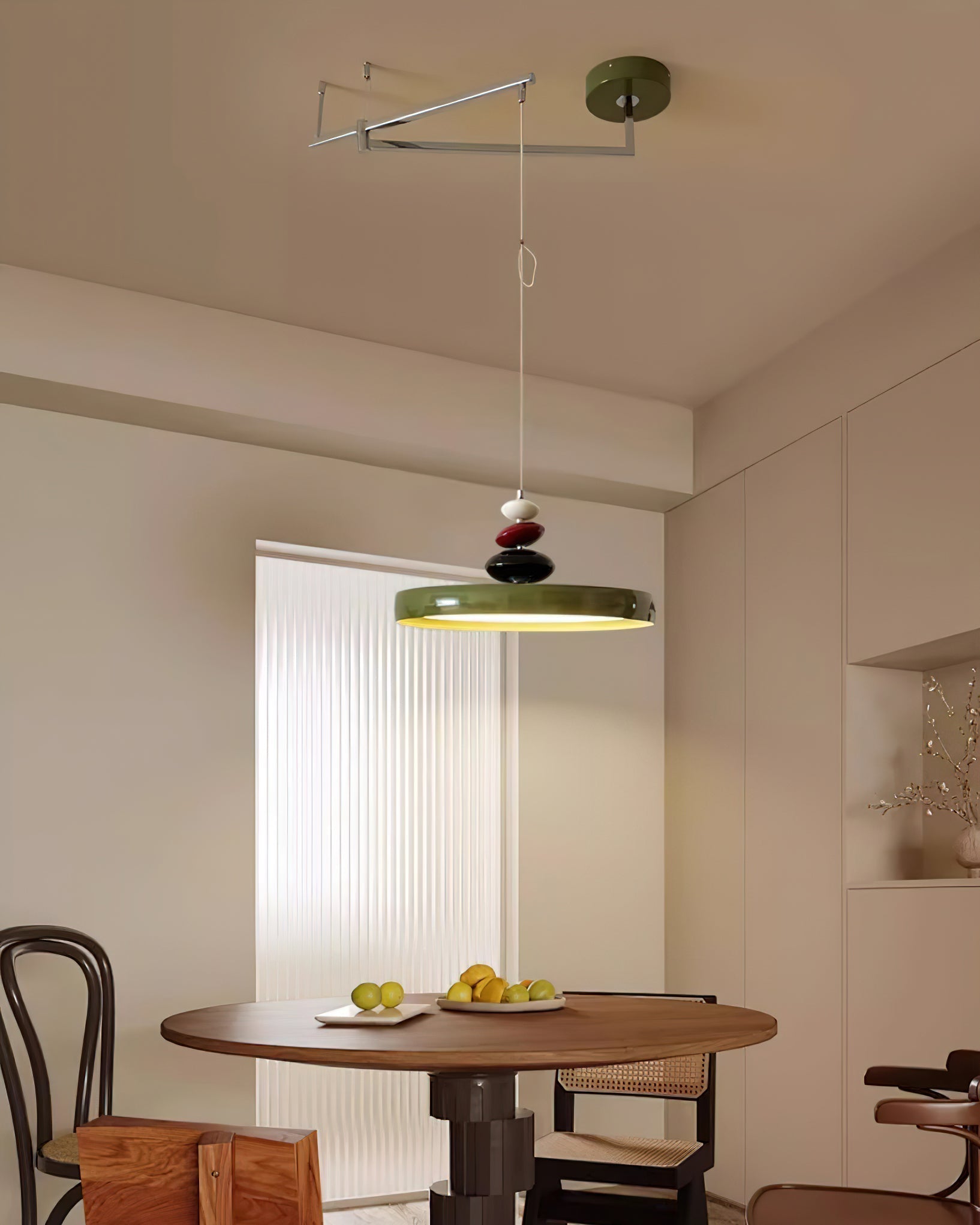 Swing Arm Stone Pendant Light - Letslighting