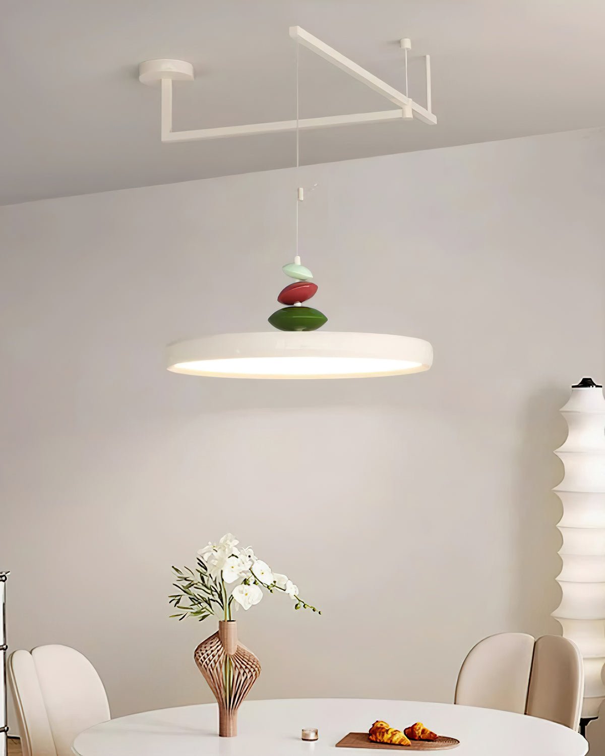 Swing Arm Stone Pendant Light - Letslighting