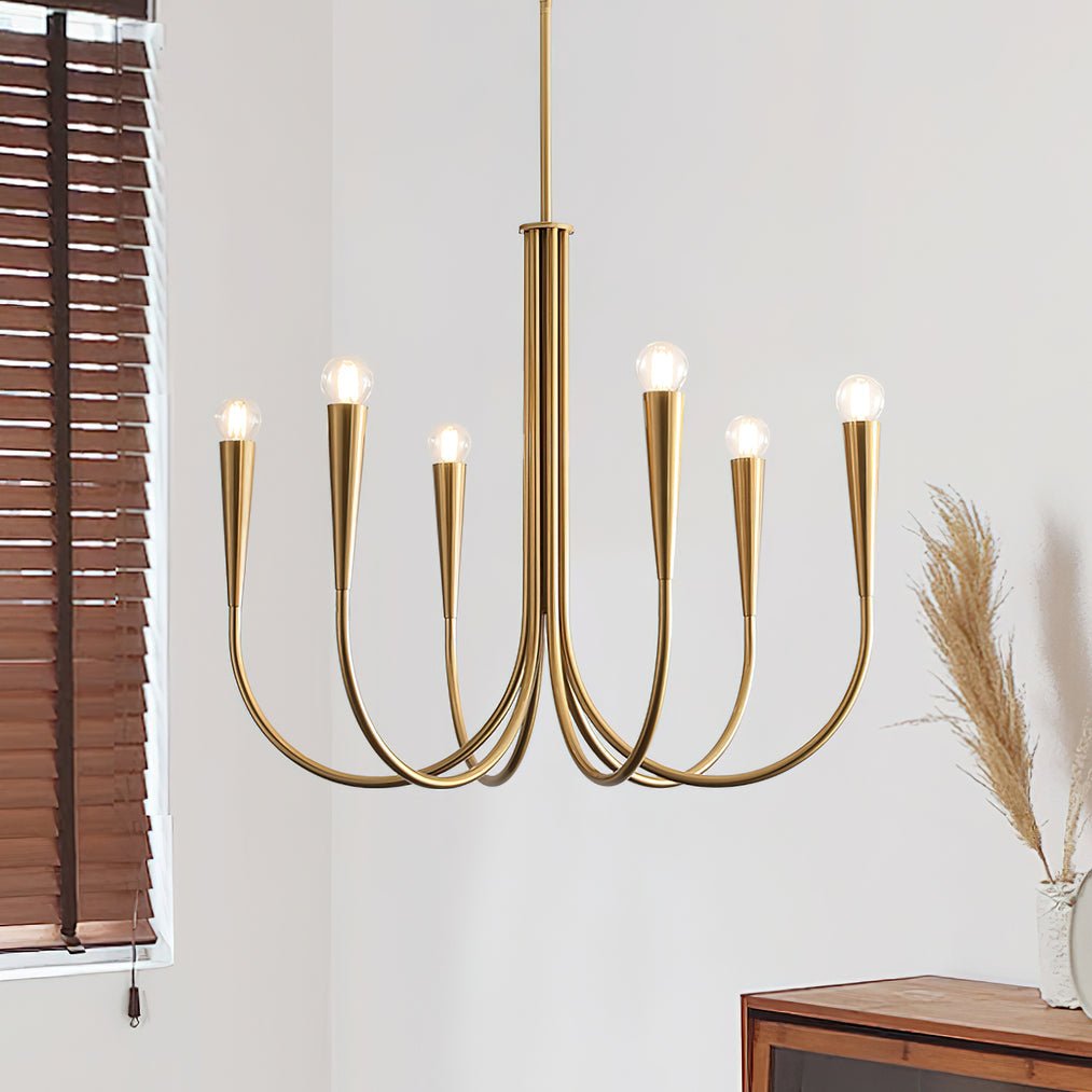 Swoop Arm Chandelier - Letslighting