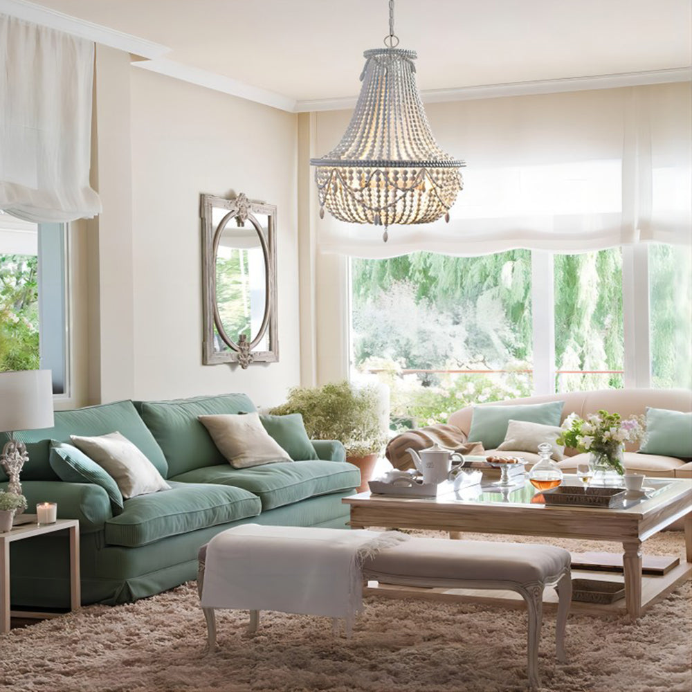 Silva Retro Luxury Metal/Madera Lámpara Colgante