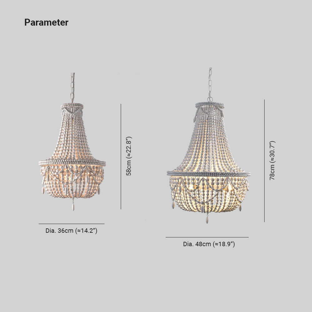 Silva Retro Luxury Metal/Madera Lámpara Colgante