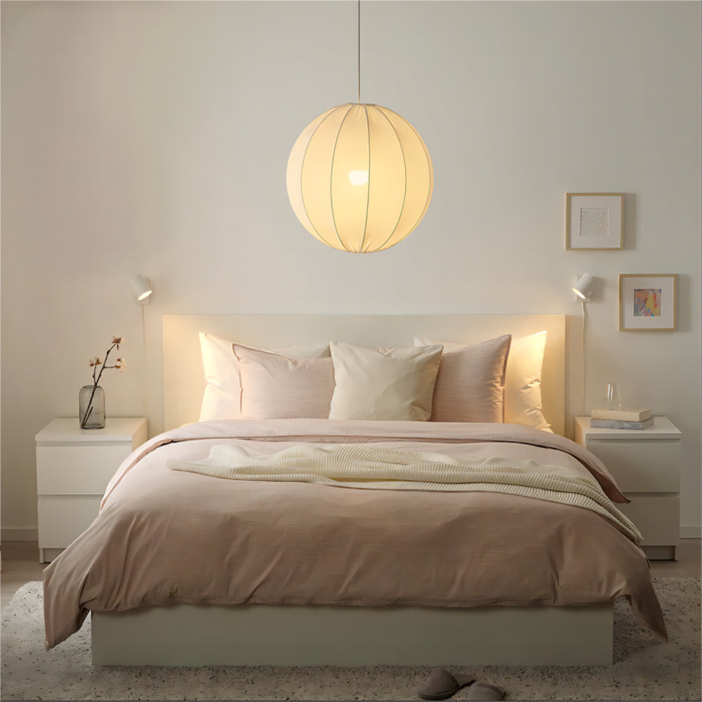 Ritta Moderna Esfera Metal/Tejido Lámpara Colgante