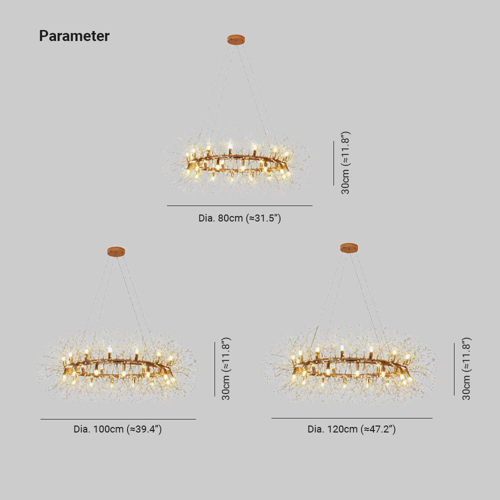 Arisha Moderna LED Metal/Cristal Lámpara Colgante