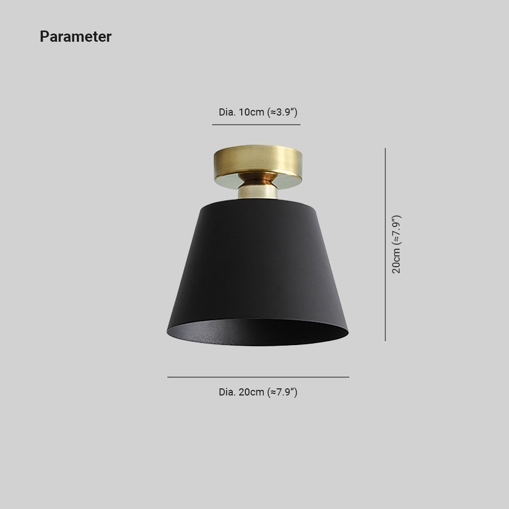 Arisha Moderno Minimalista Metal Lámpara de Techo Negro/Blanco Comedor