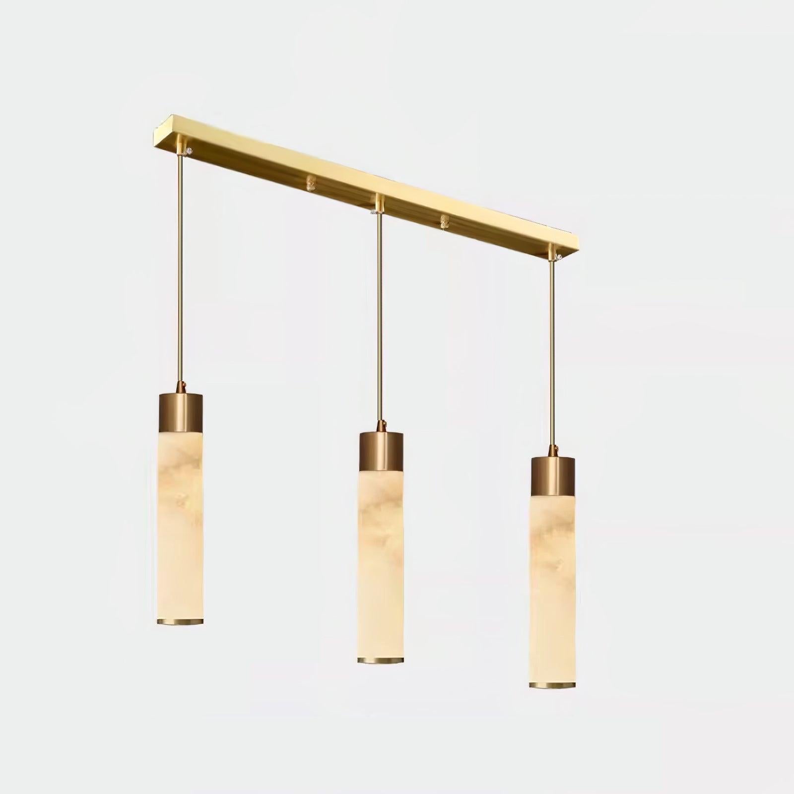 Ulzorila Cylinder Alabaster Pendant Light - Letslighting