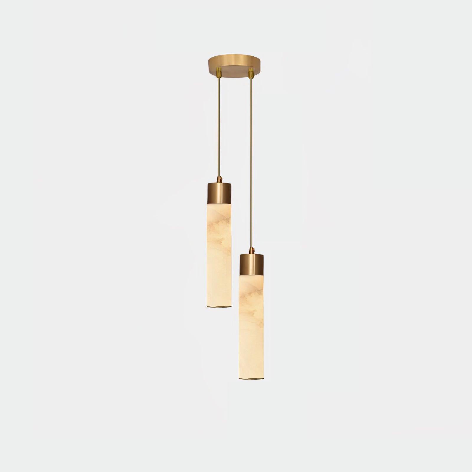 Ulzorila Cylinder Alabaster Pendant Light - Letslighting