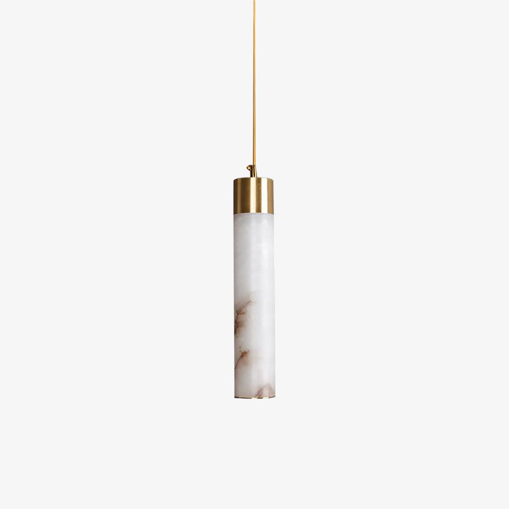 Ulzorila Cylinder Alabaster Pendant Light - Letslighting
