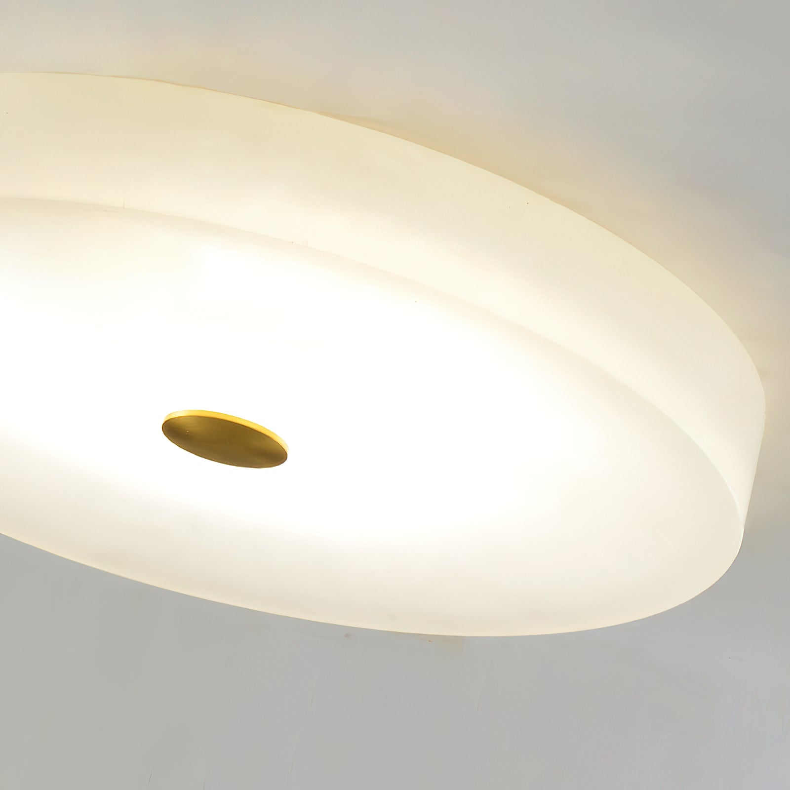 Unorir Modern Minimalist Alabaster Ceiling Light - Lamp Copper