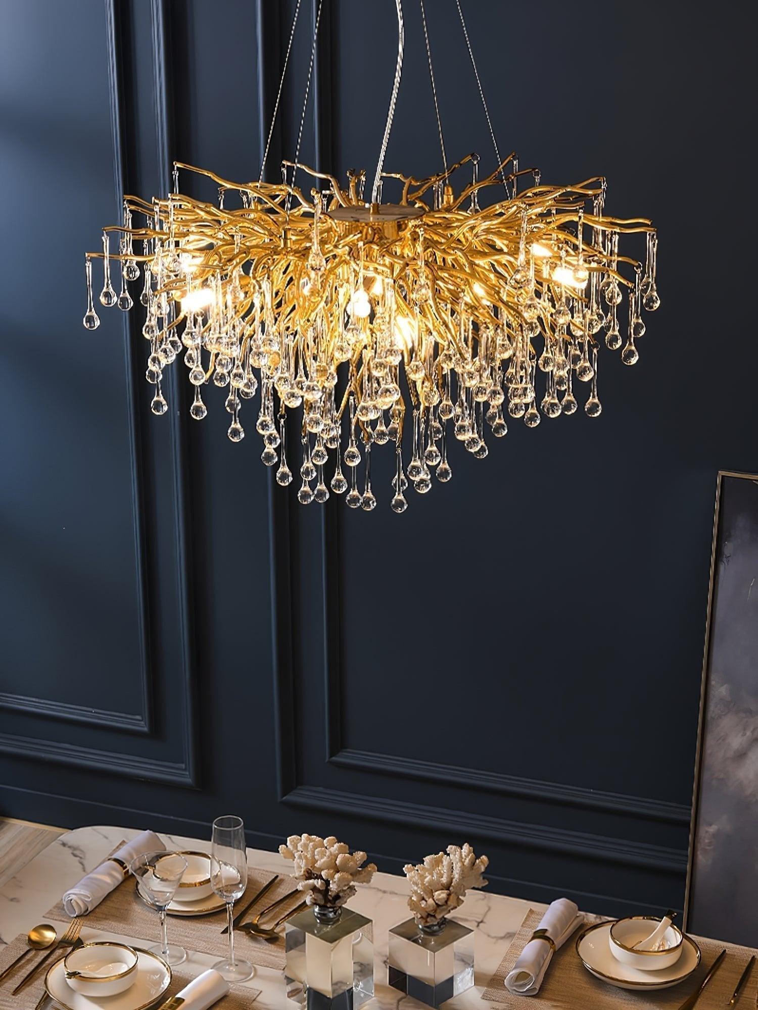 Teardrop Crystal Chandelier - Letslighting