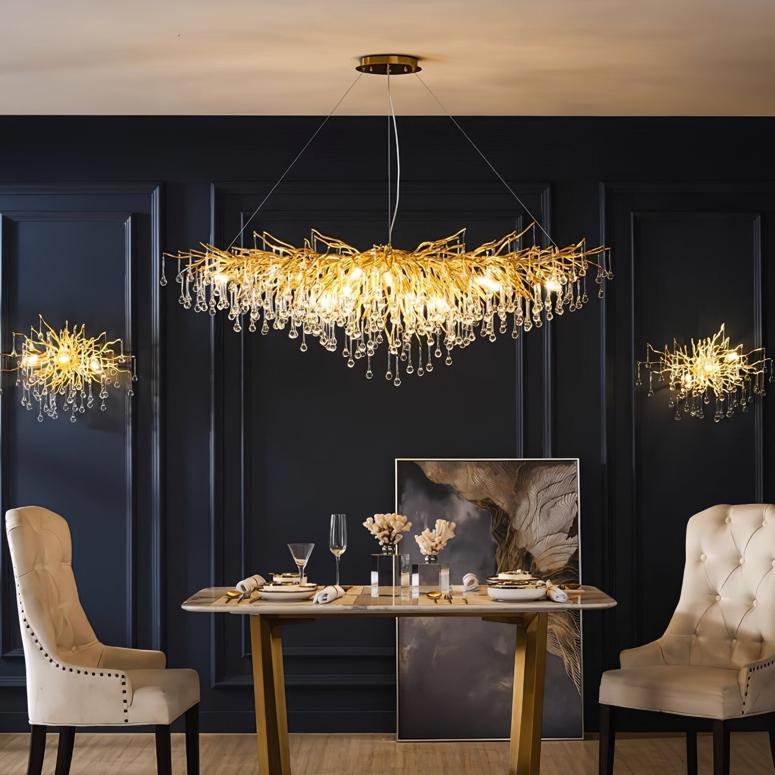 Teardrop Crystal Chandelier - Letslighting